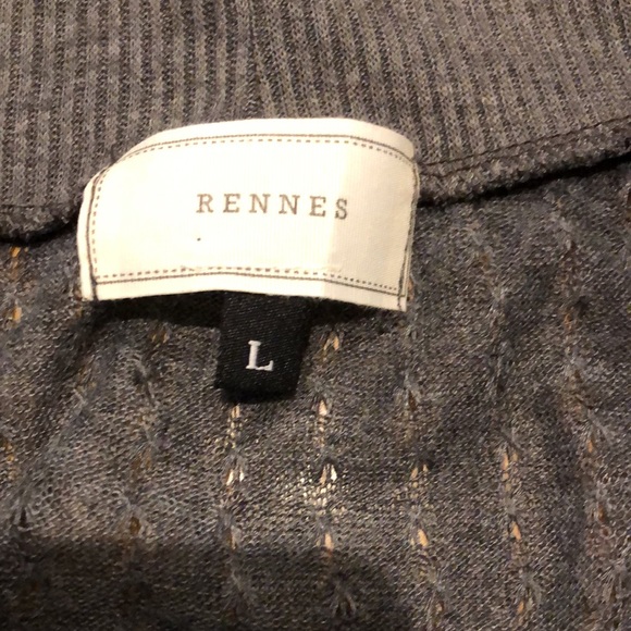 BOGO Rennes Charcoal Grey Pull over Deep V Vest - Picture 3 of 8